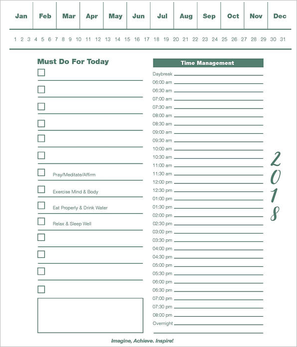 Sample Time Tracking Template