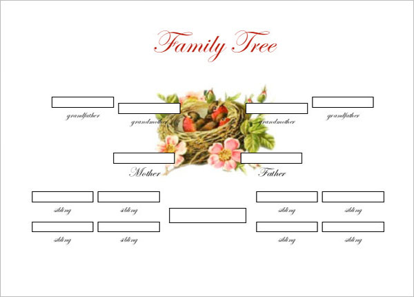 Simple Family Tree Diagram Template