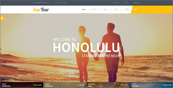 Simple Travel HTML Template