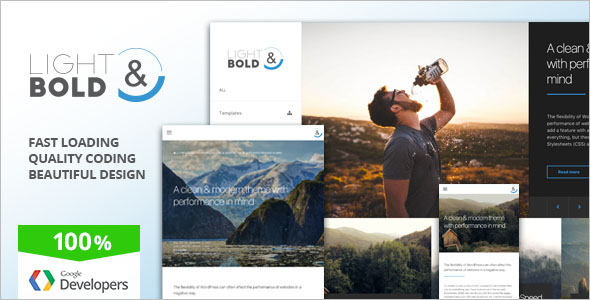 Speed Focused WordPress Theme