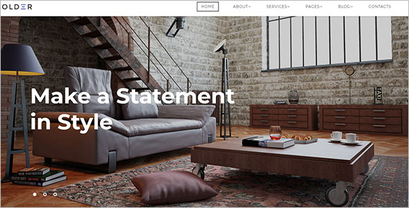 Stylish Furniture Bootstrap Template