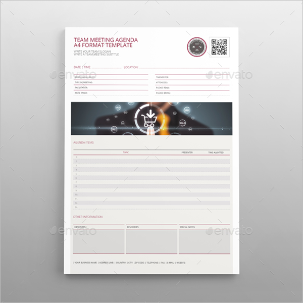 Team Meeting Agenda Template