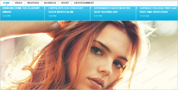 Top News Website Template