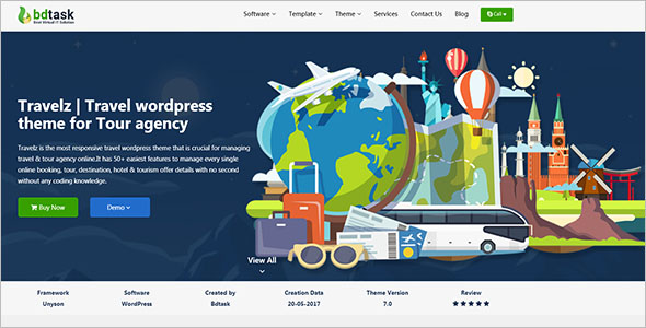 Tour Agency WordPress Theme