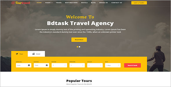 Travel Hotel Booking HTML Template