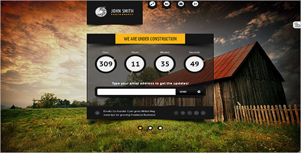 Unique HTML Template