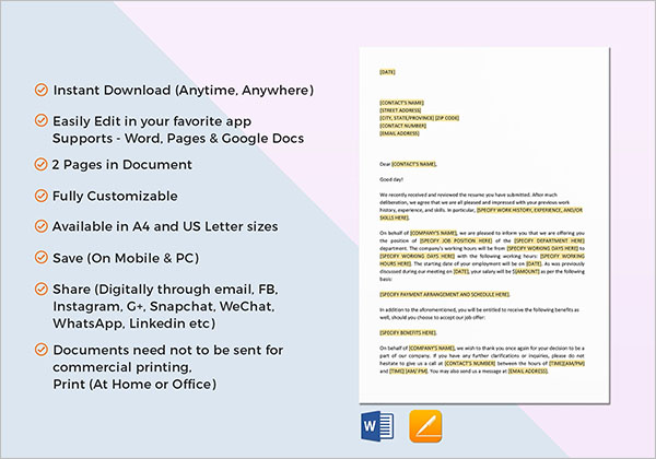 Useful Human Resource Letter Sample