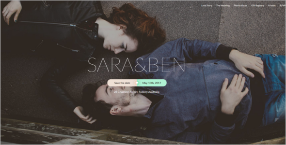 Wedding Event Website Theme