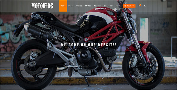 WordPress Theme for Motorcycle Lovers
