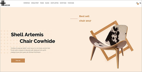 eCommerce Furniture Blog Theme