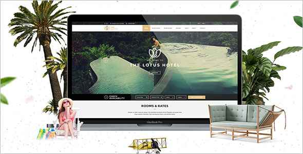 Attractive Resorts Website Template