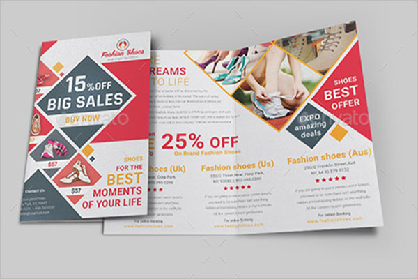 Basketball Shoes Brochure Template