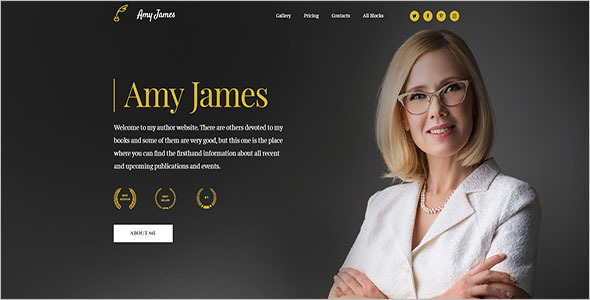 Best Author Blog Template