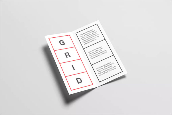 Best Half Fold Brochure Template