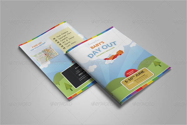 Bi-fold Camp Brochure Template