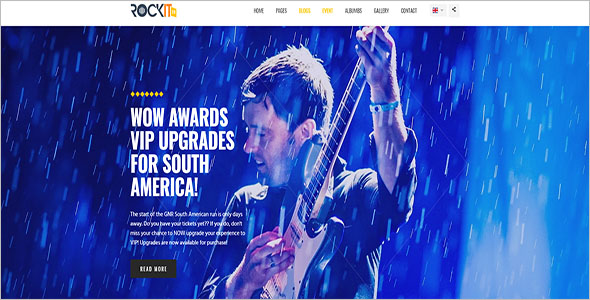 Bootstrap Music Site Template