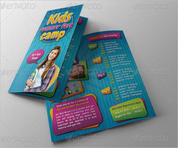 Camp Brochure Template PDF