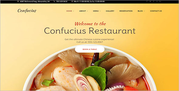 Chinese Food Blog WordPress Theme