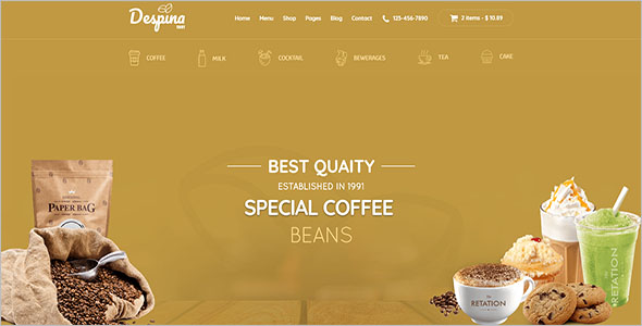 Coffee Shop Magento Template
