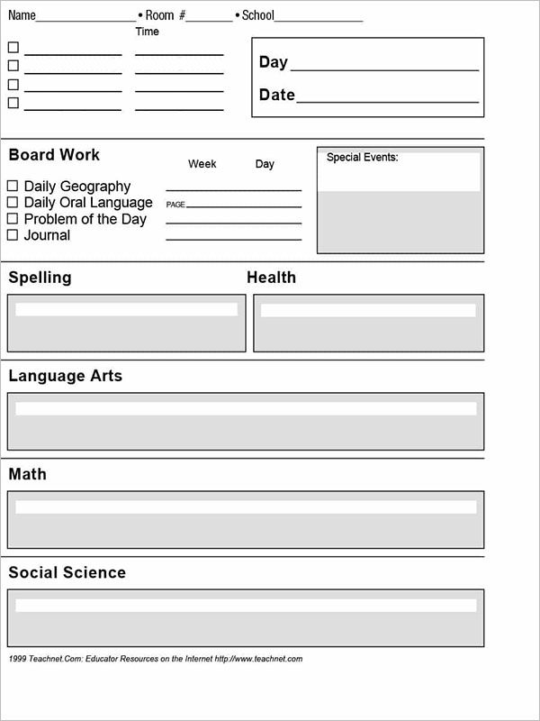 Construction Unit Plan Template