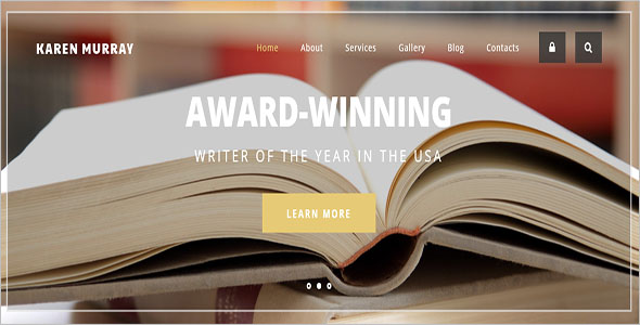 Creative Writer HTML5 Theme