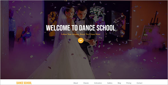 Dance School Website Template