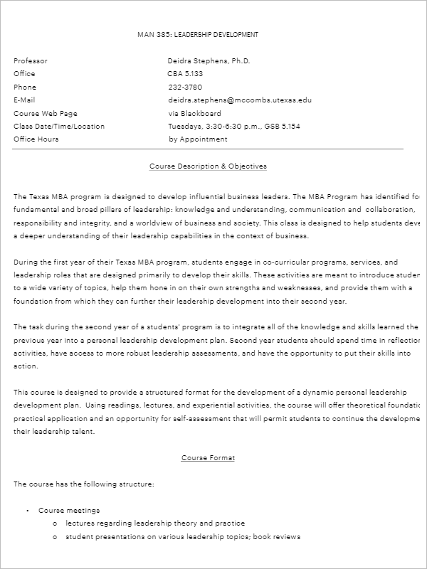 Development Plan Template