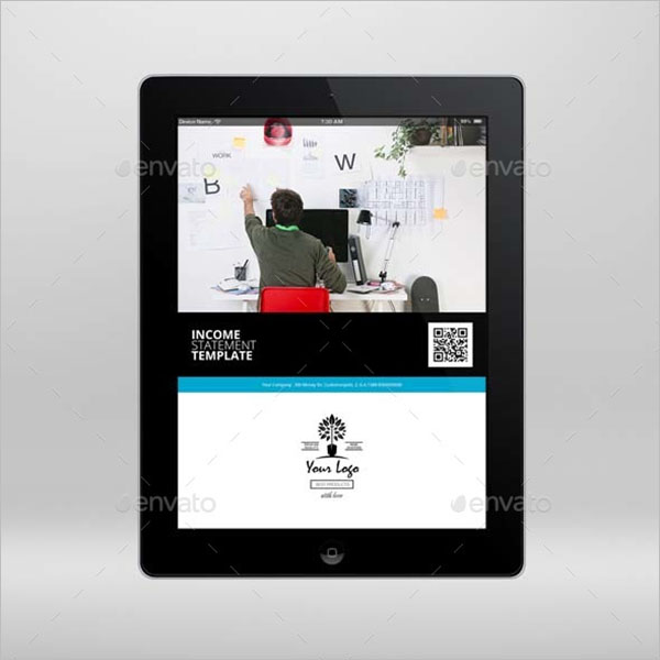 Digital Income Statement TemplateÂ 