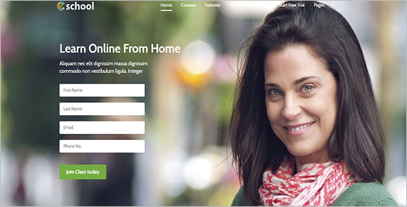E-Marketing Landing Page Template