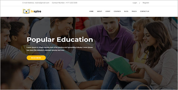 Educational School Website Template