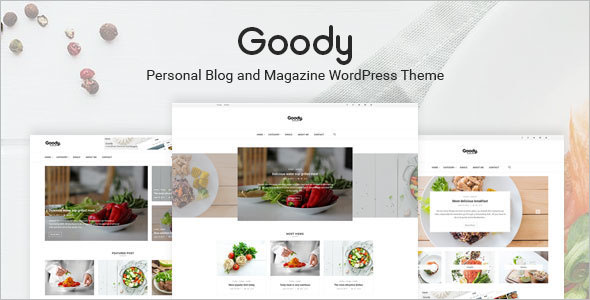 Elegant Food Blog WordPress Theme