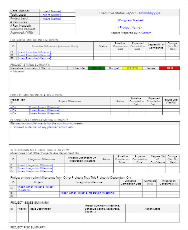 17+ Executive Report Templates Free PDF, DOC Formats