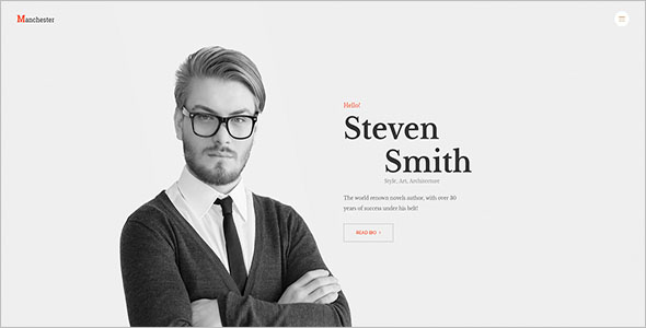 Famous Author Blog Template
