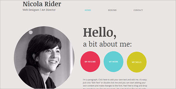 Free Writer HTML5 Template