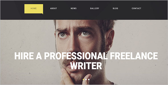 Freelance Writer HTML5 Template