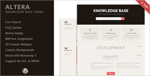 Fully CustomizableÂ Knowledge Base WordPress Theme