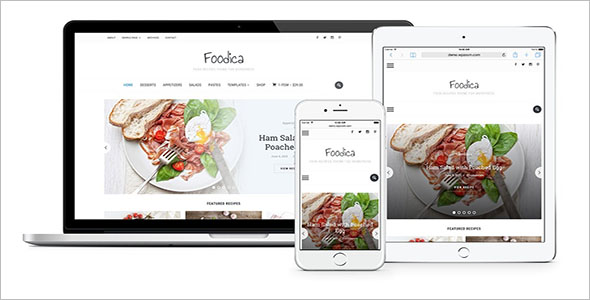 Fully Responsive Food Blog WordPress Theme