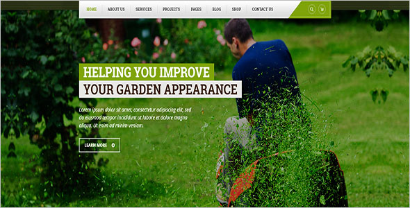 Gardening Landscaping Blog Template
