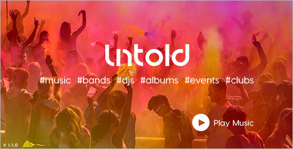 High-Quality Music Bootstrap Template