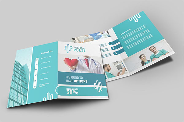 Hospital Bifold Brochure Template