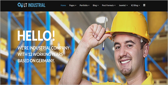 Industrial Business Joomla Theme
