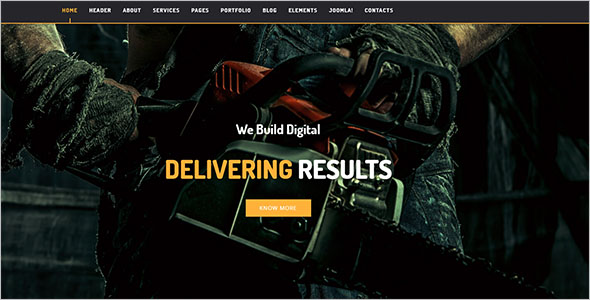 Industrial Joomla Theme