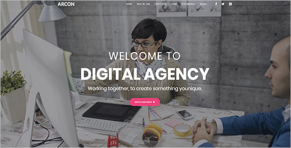 Internet Marketing Landing Page Website Template