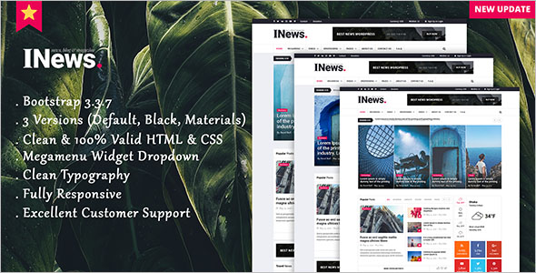 Magazine Bootstrap Template
