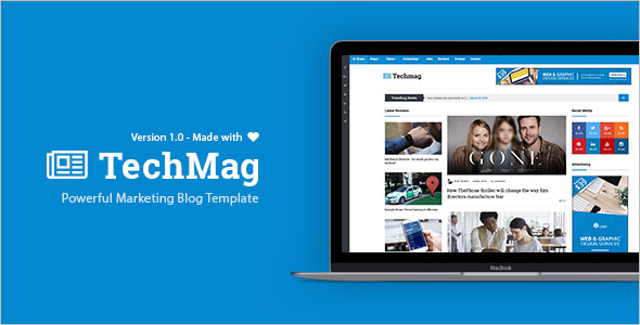 Magazine Style Bootstrap Template
