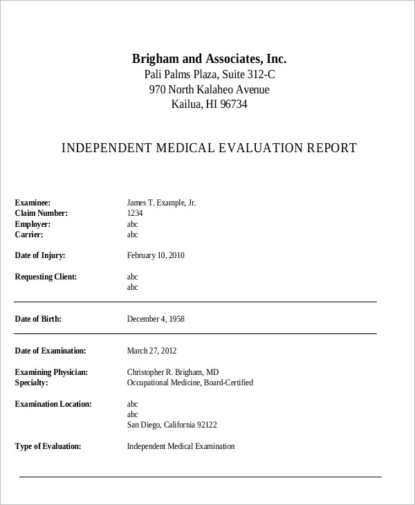 30 Medical Report Templates Free Pdf Word Ppt Examples