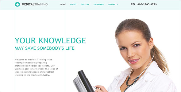 Medical School Website Template