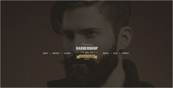 Men's Hair Salon HTML5 Template
