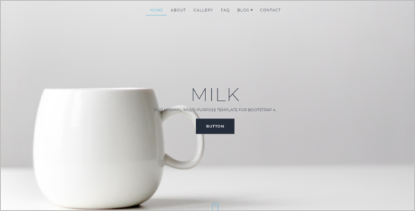 Minimal Bootstrap Website Template