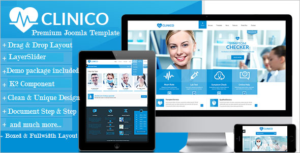 Multi Page Health Joomla Theme